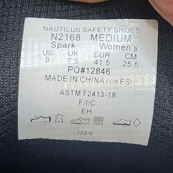 Nautilus Womens Spark Animal N2168 Work Safety Toe Shoes Size 9 - Picture 8 of 8